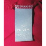 Liz&Me Pink Short Sleeve Knit Top Size 3X 26W 28W Stretch Mock Bling Undershirt Photo 6