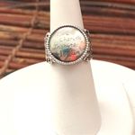 Silpada  Sterling Silver Fine Print Ring Size 6.5 Photo 1