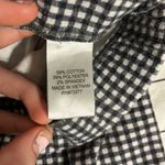 Mini Mid Thigh Gingham Skirt Black Photo 2