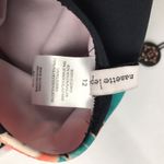 Nanette Lepore  Poppy One Piece Swimsuit Black Floral Halter Size 12 Photo 8