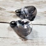 Vintage Clip On Earrings Pear Shaped Mother Of Pearl? Shell? Photo 0