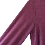 Athleta  Crewneck Burgundy Thumbhole High Lo Asymmetrical  Sporty Soft Long Sleev Photo 3