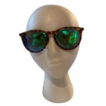 Tortoise Shell Frame Green Mirror Lens Unisex Sunglasses Photo 0