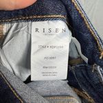 Risen Jeans High Rise Flare Ankle Crop Jeans Size 5 / 27 Distressed Frayed Hem Blue Photo 7