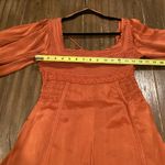 Free People Farrow Boho Romper Playsuit Viscose Terra Orange Long Sleeve US 2 Photo 6