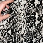 Women’s Calvin Klein snake skin print button down blouse workwear business wear Photo 3