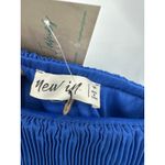 New In Blue Striped Mini Dress Size M Tiered Holiday Festival Cocktail Party NWT Size M Photo 5