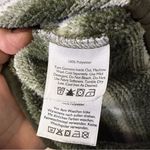 Eddie Bauer  Olive Green White Stripe Popover Hoodie Sweatshirt Buttons Knit S Photo 5