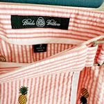Brooks Brothers  Skirt Womens Size 2 Striped Pineapple Seersucker Belted Mini Photo 5