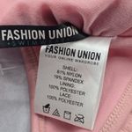 Fashion Union  Pink Lace Halter Tie Swim Sports Bra Beach Bikini Top M Medium Photo 5