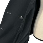 Jessica London SZ 16 Blazer Jacket Button-Up V-Neck Lined Long Sleeve Black Photo 4