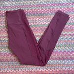 Lululemon DARK RED MESH HIGH RISE TIGHT LEGGINGS Photo 1