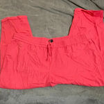 J.Crew NWT  Size 22 Mercantile Women Drawstring Pant‎ Pink Guava Plus Size Linen Photo 3