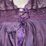 Vintage Escante Collection Lace Babydoll Lingerie, Medium Purple Photo 3