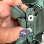 Birdy Grey Birdy Gray Women Small Mia Green Satin Off Shoulder Strapless Floor Length Dress Photo 8