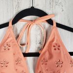 Victoria's Secret NWT  Lip Smacker Coral Essential Halter Bikini Top Size Large Photo 3