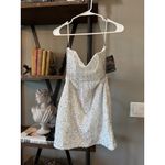 retrofete Cassandra Strapless Mini Dress Silver White Womens Size Medium Photo 4