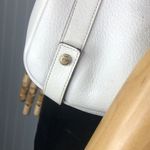 Gucci Abbey D Ring White Leather Shoulder Bag Tote Vintage Authentic Dust Bag Photo 6
