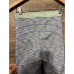 Nike  Pro Women Leggings Sz M Cropped Training Blue Gym Running Workout Photo 5