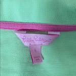 Lilly Pulitzer ‎ Classic Polo Shirt Size L Green Logo Cotton Photo 3