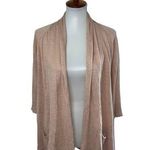 Anthropologie Angel of the North Cardigan Linen Pale Pink Size Medium Photo 0