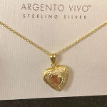 Argento Vivo NWT  Heart Locket Necklace Photo 0