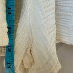 Marine layer  Corinne High Waist Cream Gauzy Shorts Photo 6