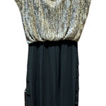 Enfocus Studio  Party Dress Metallic Top Tiered Skirt Cocktail‎ Size 8 Photo 0