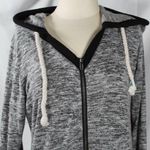 No Boundaries Heather Grey Casual Zip-Up Jacket with Hood & Pockets - Juniors XL Photo 1