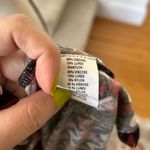 Blank London Anthropologie Red Black Diamond Print Velvet Sequin Blouson Blouse Size L Photo 7