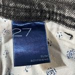 Pilcro and the Letterpress SZ 27 Slim Boyfriend Jeans Mid-Rise Distressed Black Photo 9