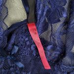 NWT Seven Til Midnight Blue Babydoll Lace Plunging Lingerie Top Navy Size L / XL Size L Photo 7
