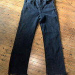 Risen black high rise size 29/9 wedgie raw hem jeans Black Photo 0