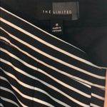 The Limited  Black White‎ Stripe Pleated Midi Skirt Size 8 Photo 3