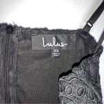 Lulus Black Lace Applique‎ Spaghetti Strap Bodycon Dress Lulus Xs CP0133 Photo 3