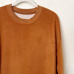 Aerie [] Coziest Oversized Desert Crew Neck Sweatshirt Burnt Orange Size XS Photo 8