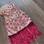 Nasty Gal NWT star sequin fringe mini dress Photo 3
