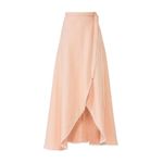 Miguelina Ballerina High Low Skirt Light Pink Womens Size Small Photo 13