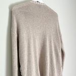 American Eagle Wool Blend Open Waterfall Fringe Cardigan Aztec Tan Black Medium Photo 3