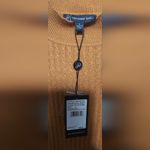 Adrianna Papell Cable Knit Rust Sweater Photo 2