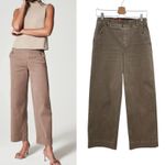  SPANXsupersmooth Stretch Twill Cropped Wide Leg Pant Brown Size Medium Photo 1