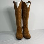 Dingo  Brown Suede Embroidered Heeled Boots Photo 8