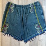 Free People  Around The World Embroidered Harem Shorts Photo 5