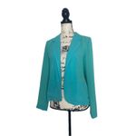 Willi Smith Blazer. Gorgeous Aqua Blazer with Lime Green. Medium, Like New. Photo 2