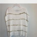 Wooden Ships  Cream and Tan Striped Sweater Photo 3