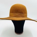 Wide Brim 100% Wool Felt Camel Brown Fedora One Size Hat Explorer Classic Photo 1