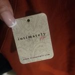 Free People  Round Neck Ribbed Sleeveless Bodysuit Rust Size S Photo 1