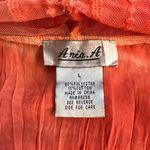 Anis. A Pink Orange Lace Eyelet Waterfall Kimono Cardigan Size Large Photo 3