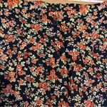 Source Unknown Vintage 90s Black Floral Button Down Skirt Women’s Size XS Photo 7