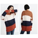 Madewell  Striped Baxter Alpaca Blend Sweater Women’s Size XXS Tunic Knit Pullove Photo 1